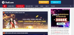 7ball tặng 131k - Chương trình dành cho thành viên mới đăng ký 48 Khuyến mãi 7ball tặng 131k