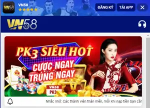Nhà cái VN58 – Hướng Dẫn Đăng Ký Sân Chơi Casino Đẳng Cấp 96 Nhà cái VN58